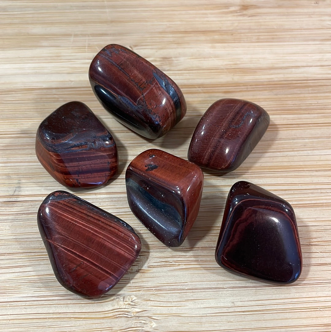 Tigers Eye Red Tumblestone