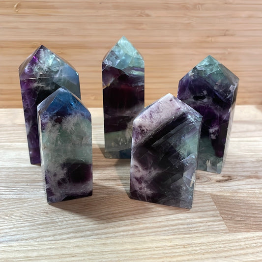 Feather Fluorite Points