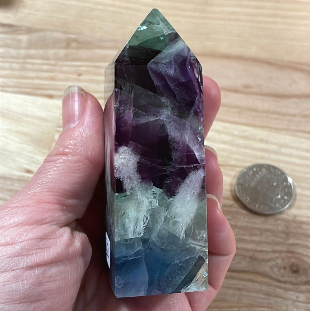 Feather Fluorite Points