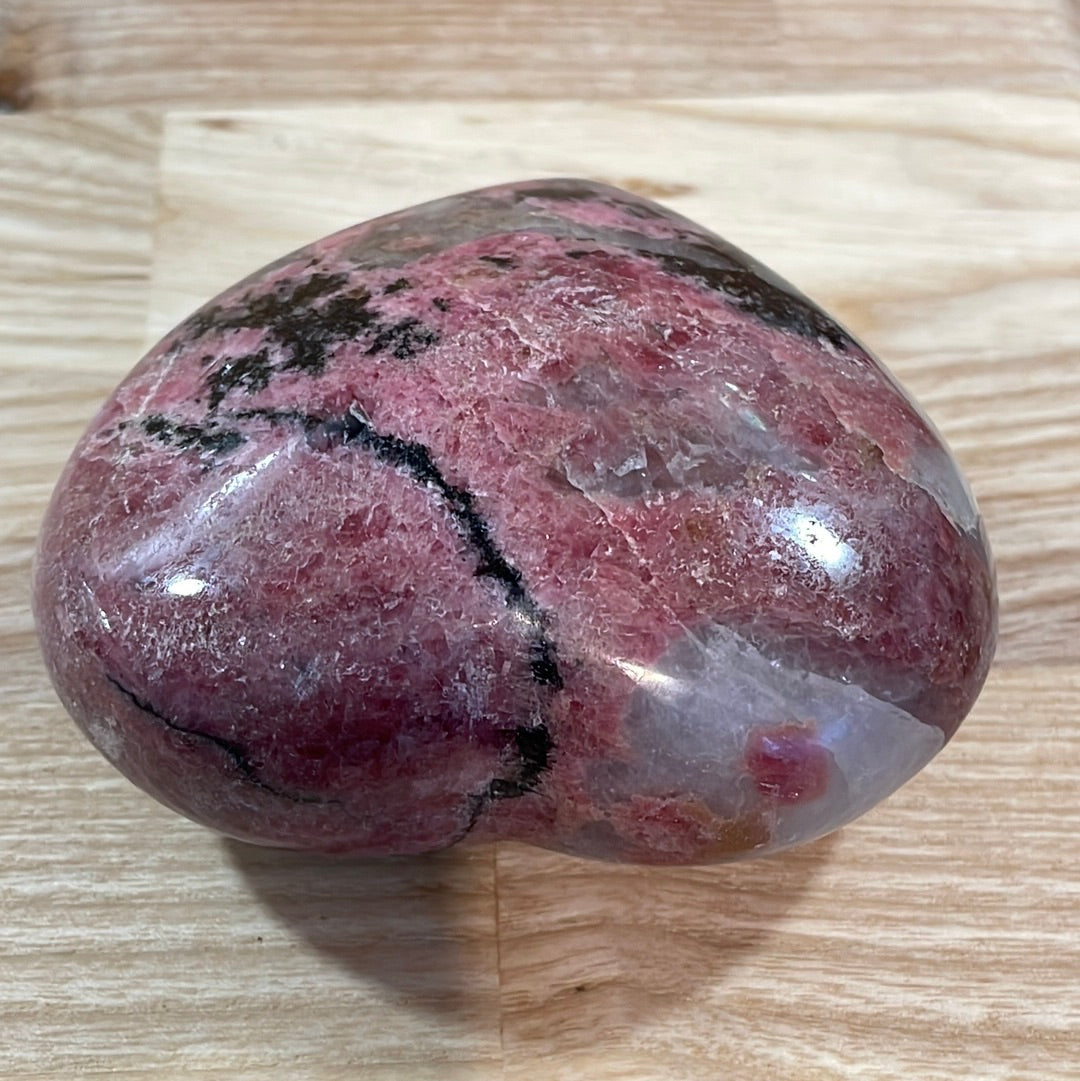 Rhodonite Puffy Heart (Large)