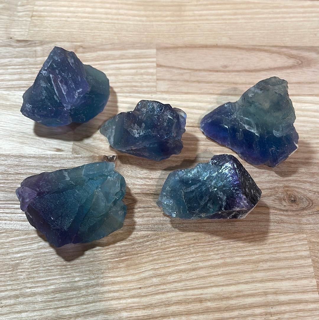 Fluorite Raw pieces - Rainbow