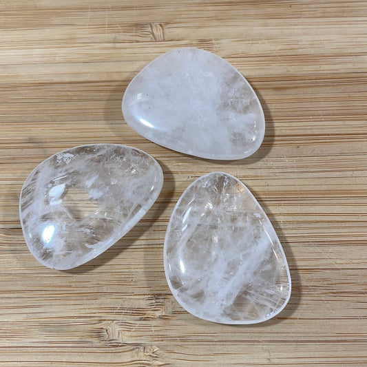 Clear Quartz Worry Stone