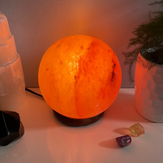 Himalayan Salt Sphere Lamp