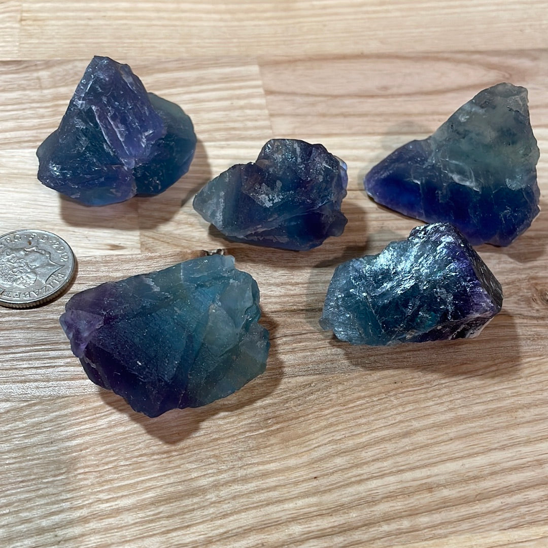 Fluorite Raw pieces - Rainbow