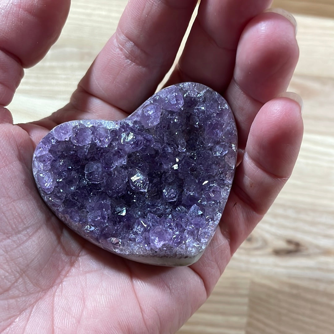 Amethyst Hearts Druzy