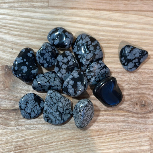 Snowflake Obsidian Tumblestone