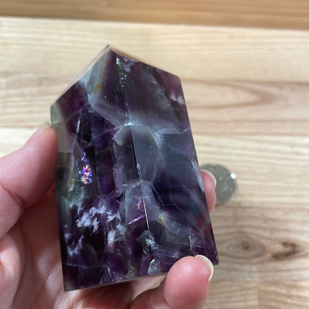 Feather Fluorite Points