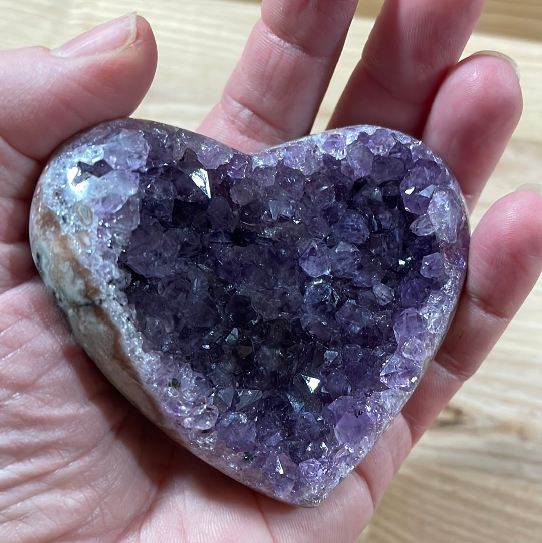 Amethyst Hearts Druzy