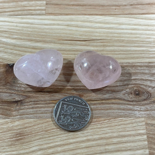 Rose Quartz Small Heart