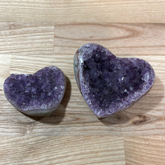 Amethyst Hearts Druzy
