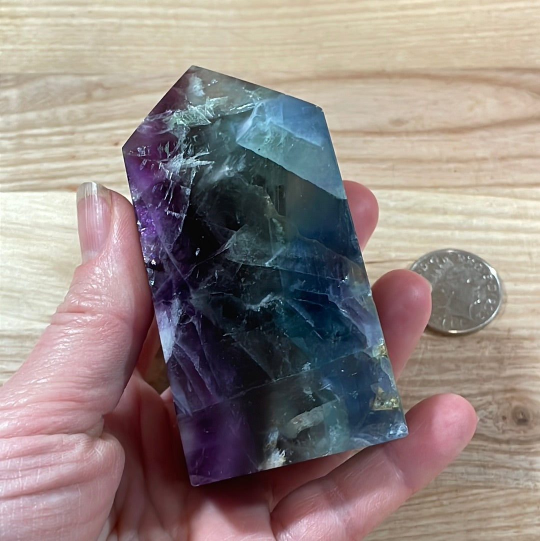 Feather Fluorite Points