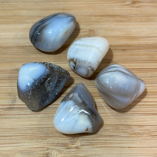 White Opal Tumblestone