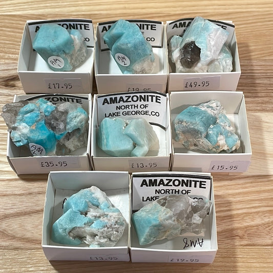 Amazonite Specimens with Smokey Quartz