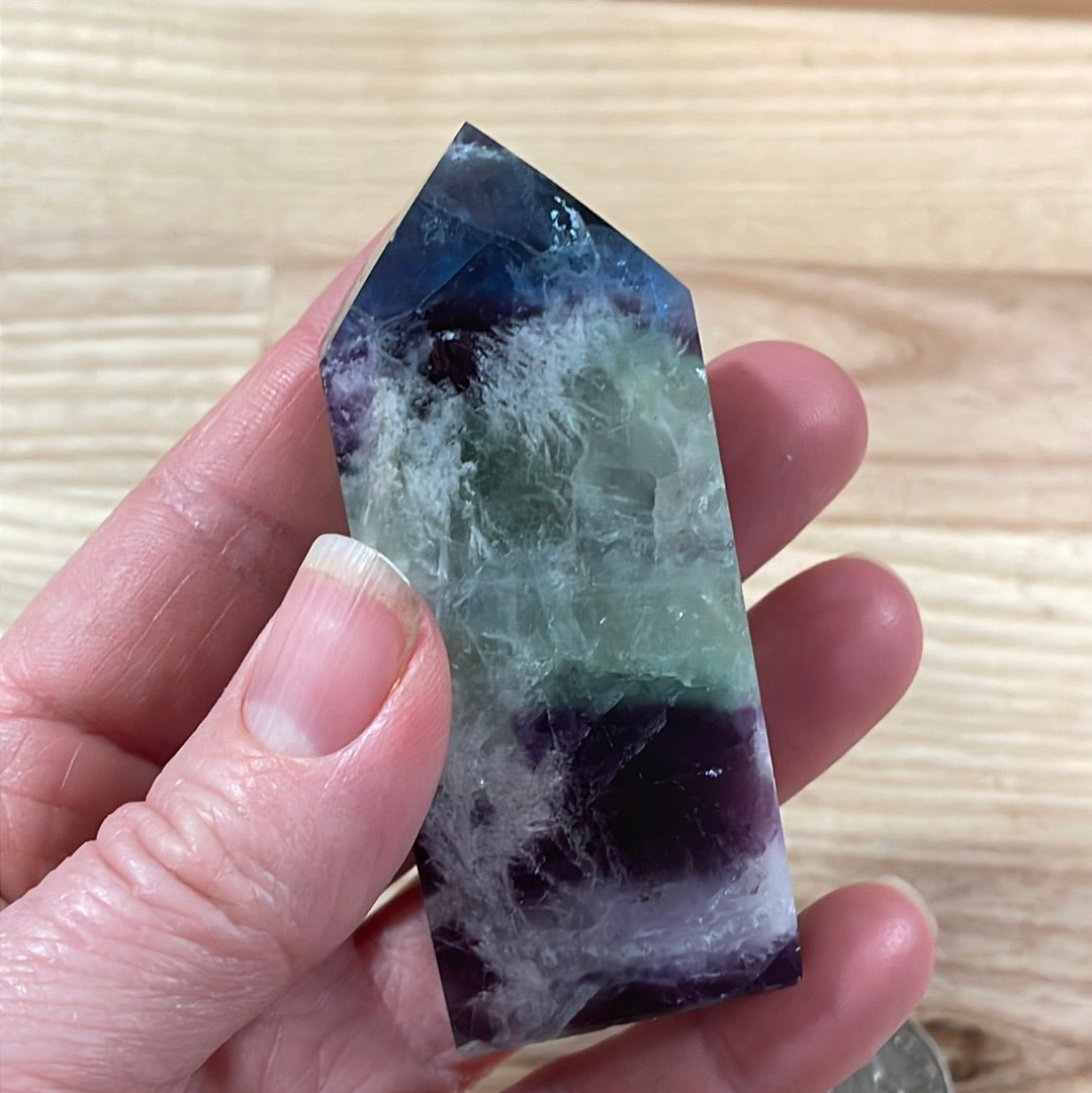Feather Fluorite Points