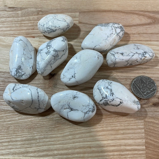 White Howlite Pebble