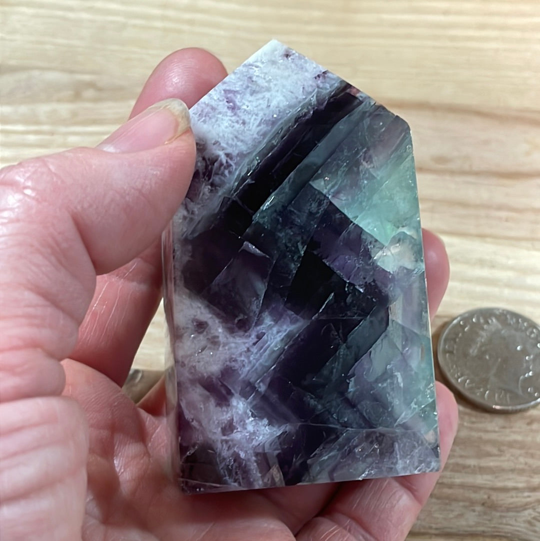 Feather Fluorite Points