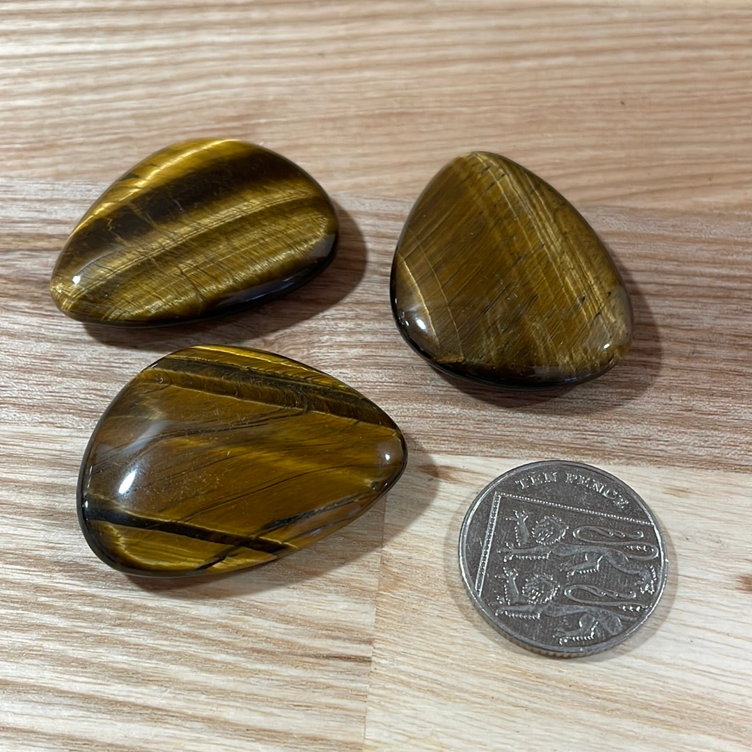 Tigers Eye Gold worry Stone