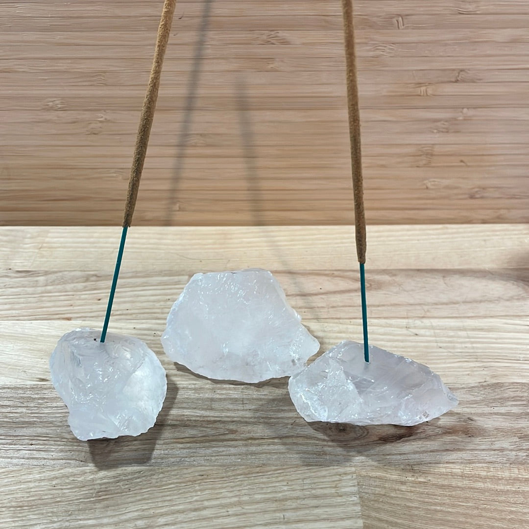 Clear Quartz Incense Holder