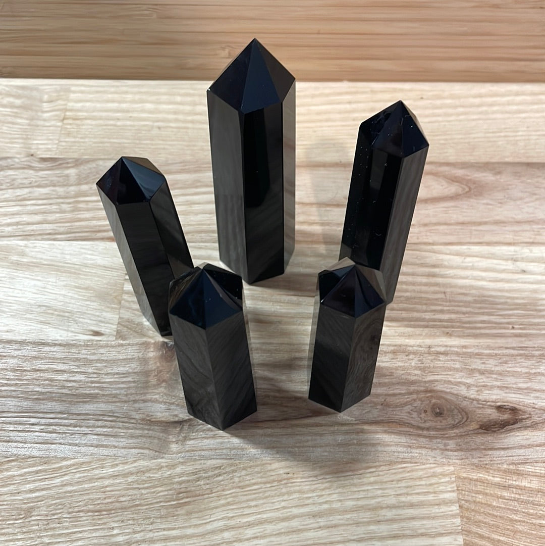 Black Obsidian Points