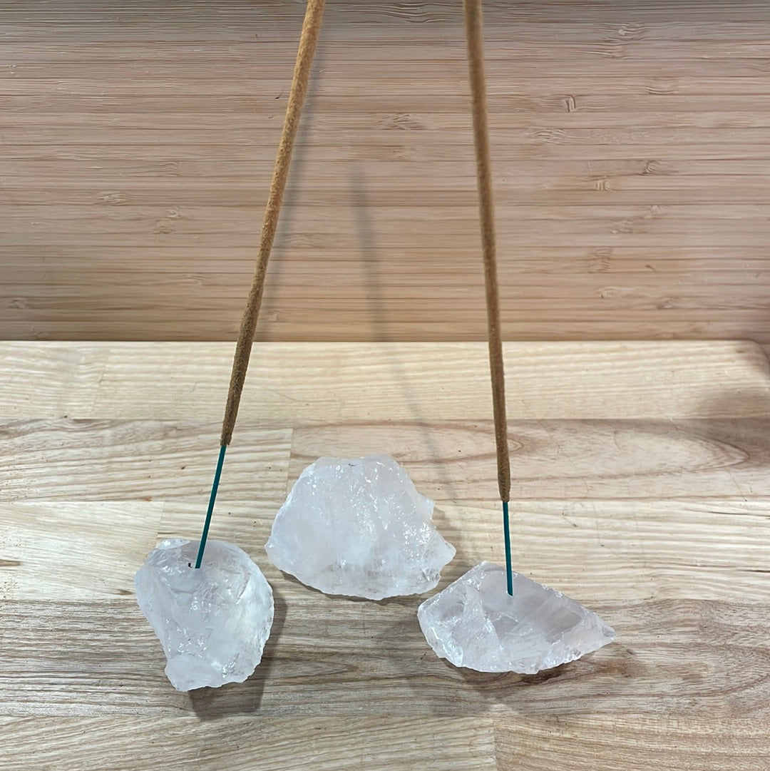 Clear Quartz Incense Holder