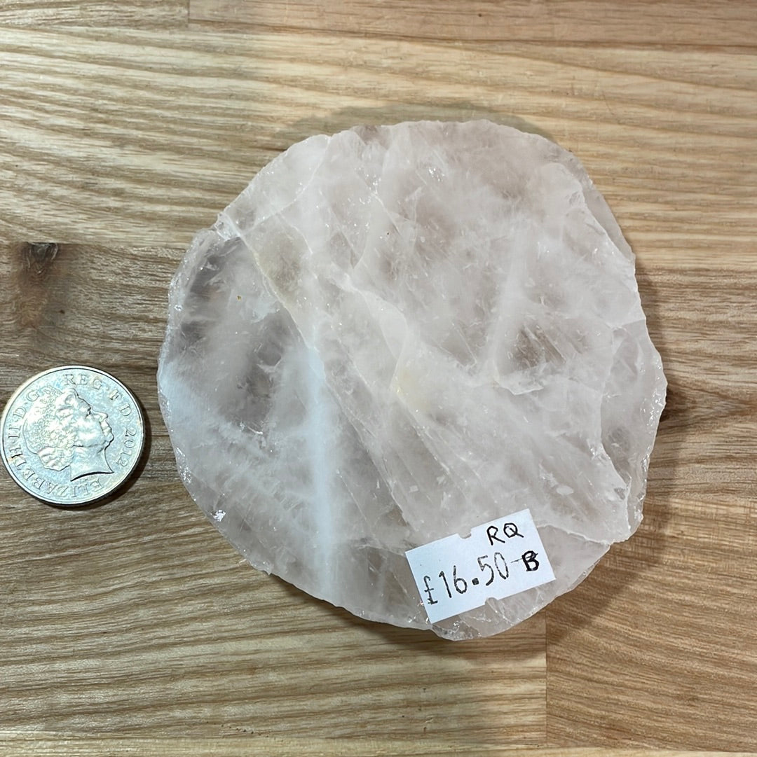 Rose Quartz Slice