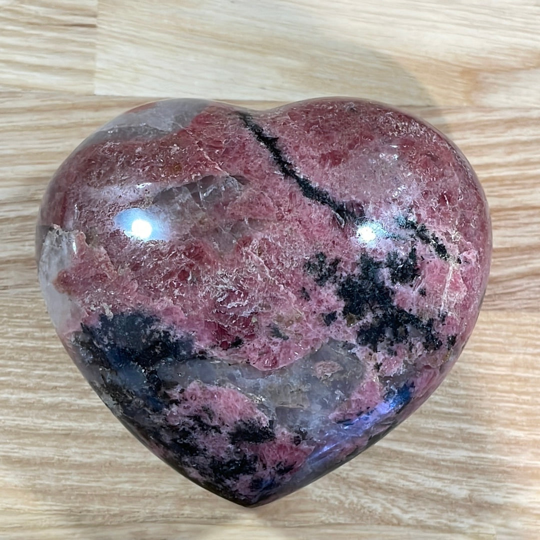 Rhodonite Puffy Heart (Large)