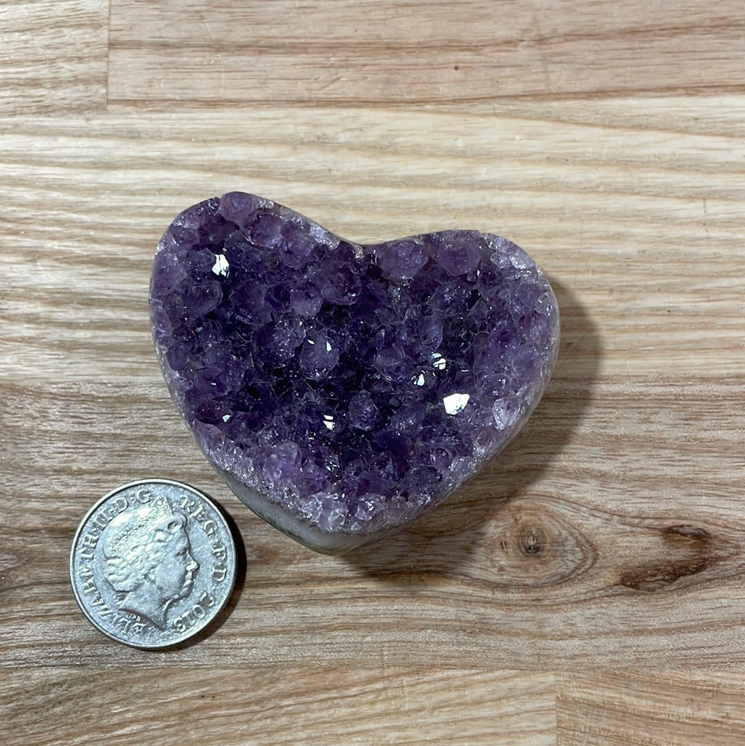 Amethyst Hearts Druzy