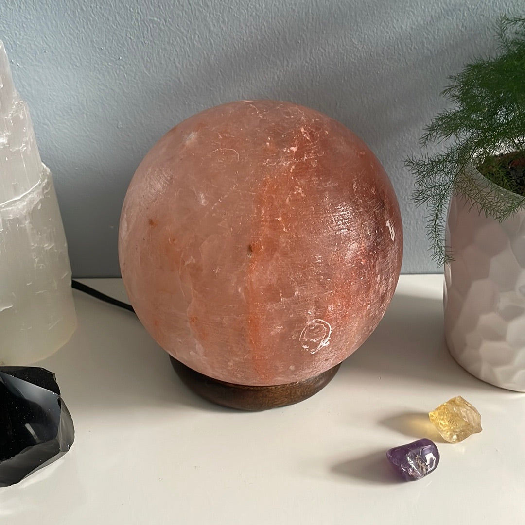 Himalayan Salt Sphere Lamp